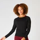 MP Shape Seamless Loose Fit Long Sleeve Top - Black