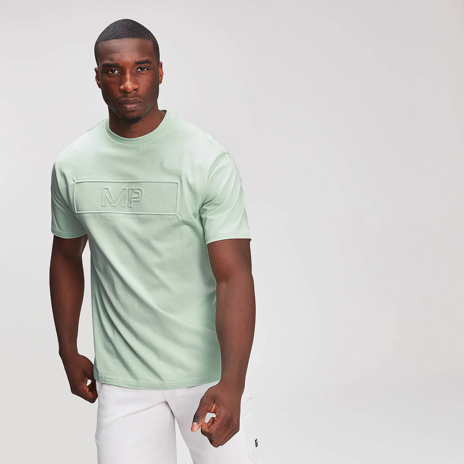 MP Men's Graphic Embossed T-Shirt - Mint - XS 이미지 1