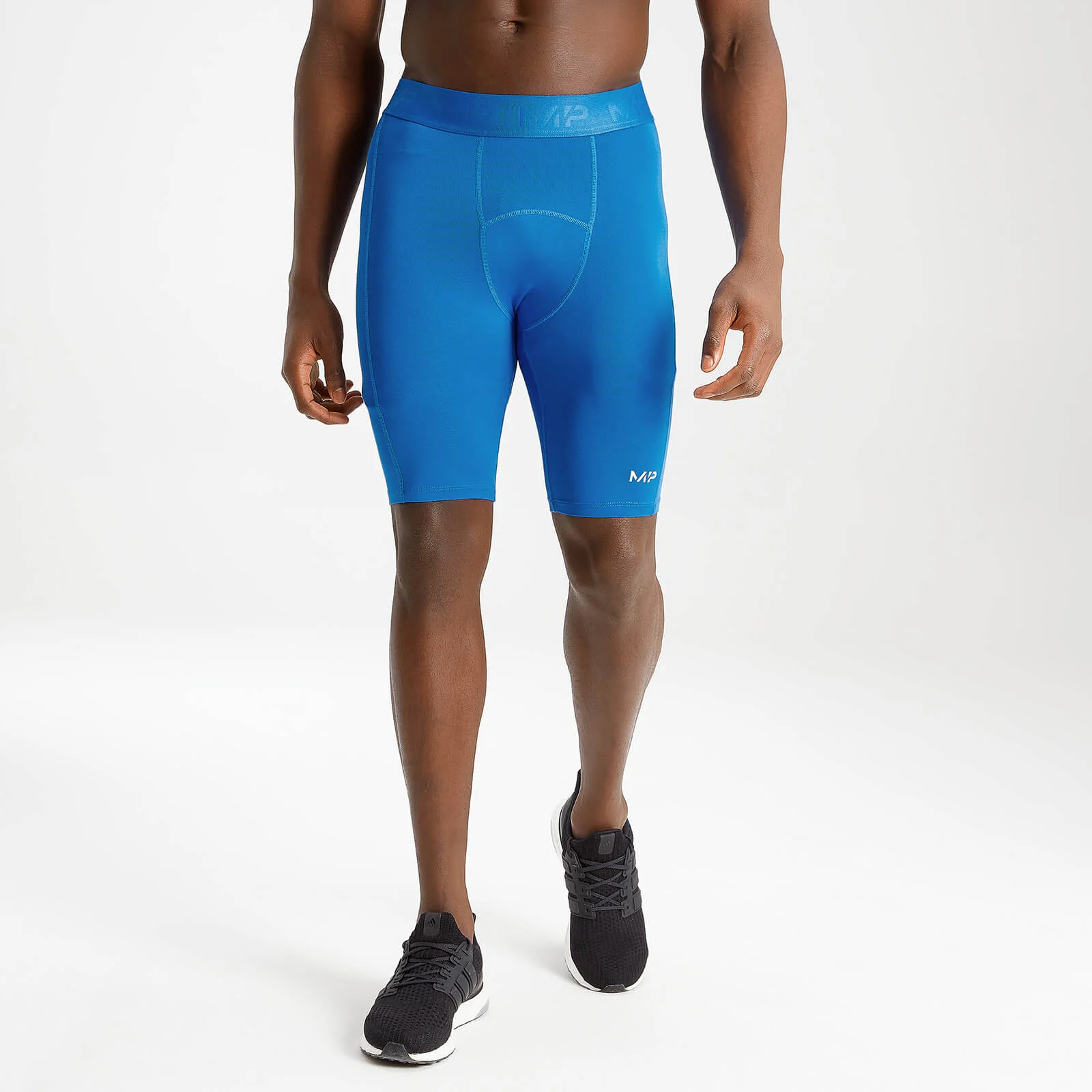 MP Men's Essentials Training Baselayer Short - True Blue - XXS 이미지 1