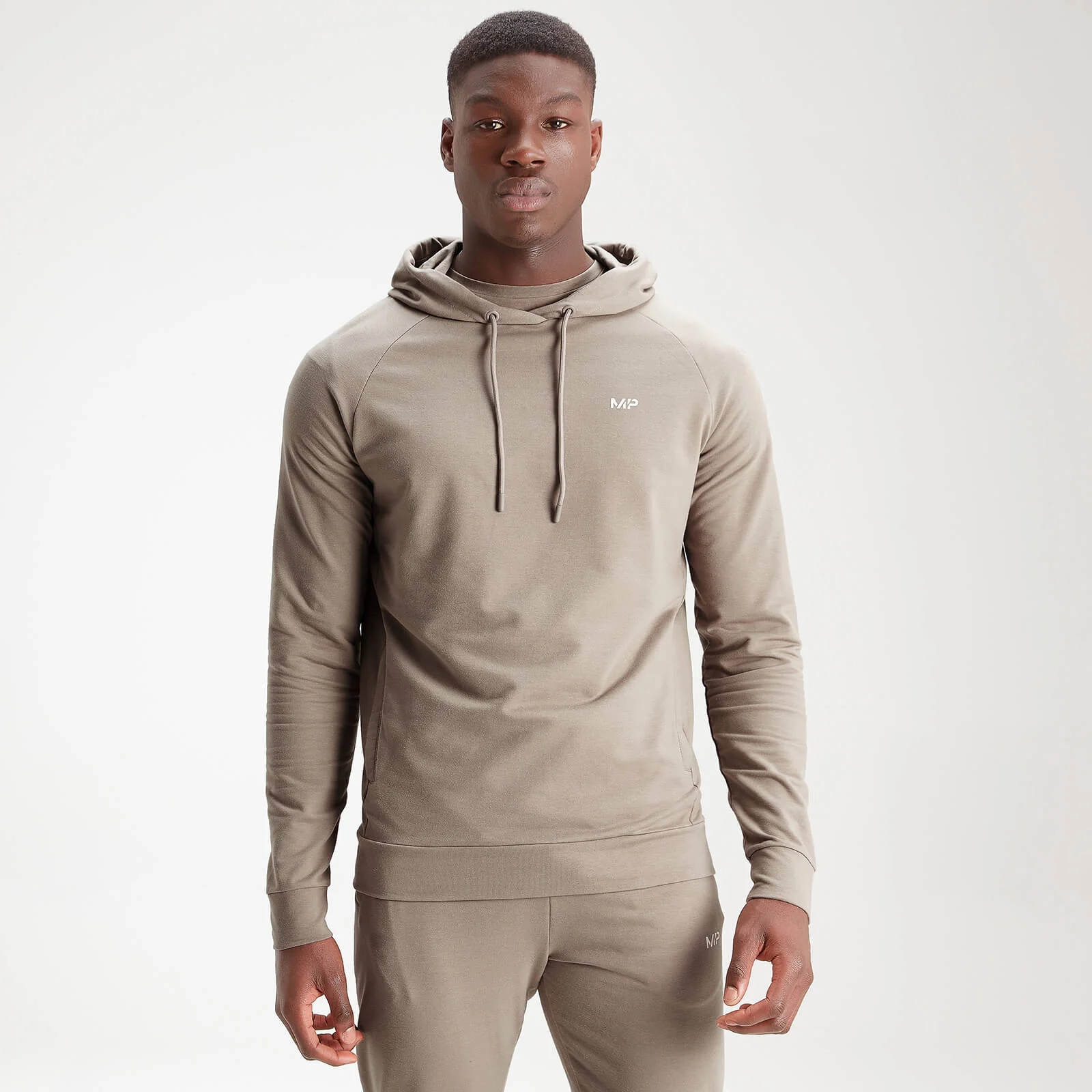 MP Men's Form Pullover Hoodie - Taupe - XXS 이미지 1