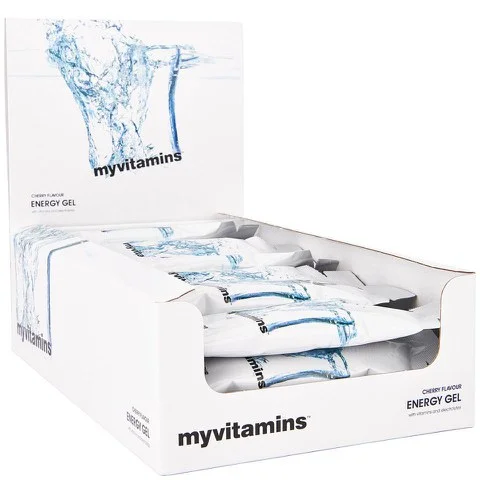 Myvitamins Energy Gel (Box) - 24 x 50g - 체리 이미지 1