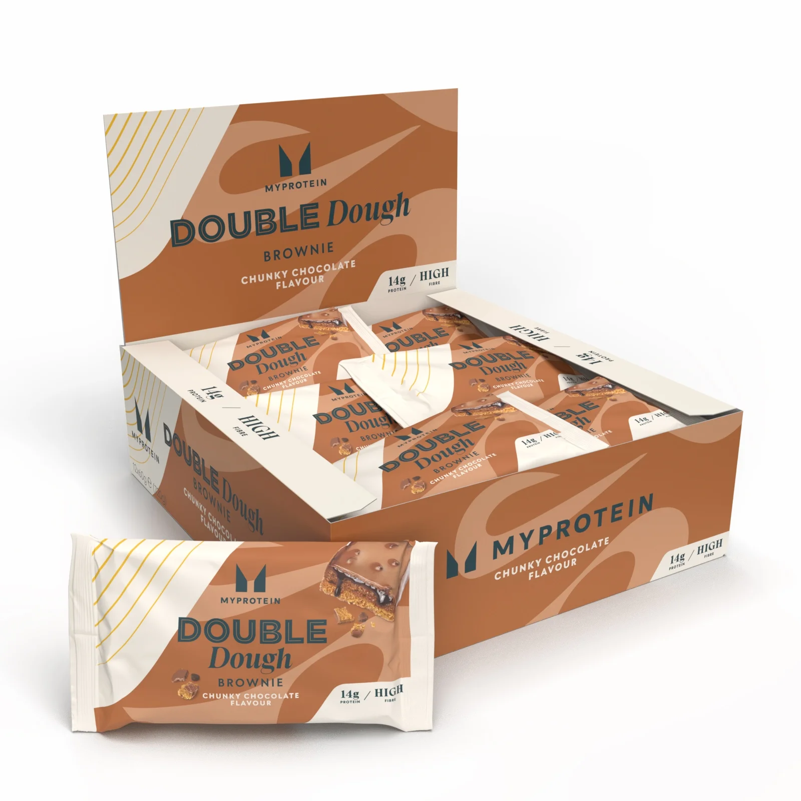 더블 도우 브라우니 - 12 x 60g - Chunky Chocolate 이미지 1