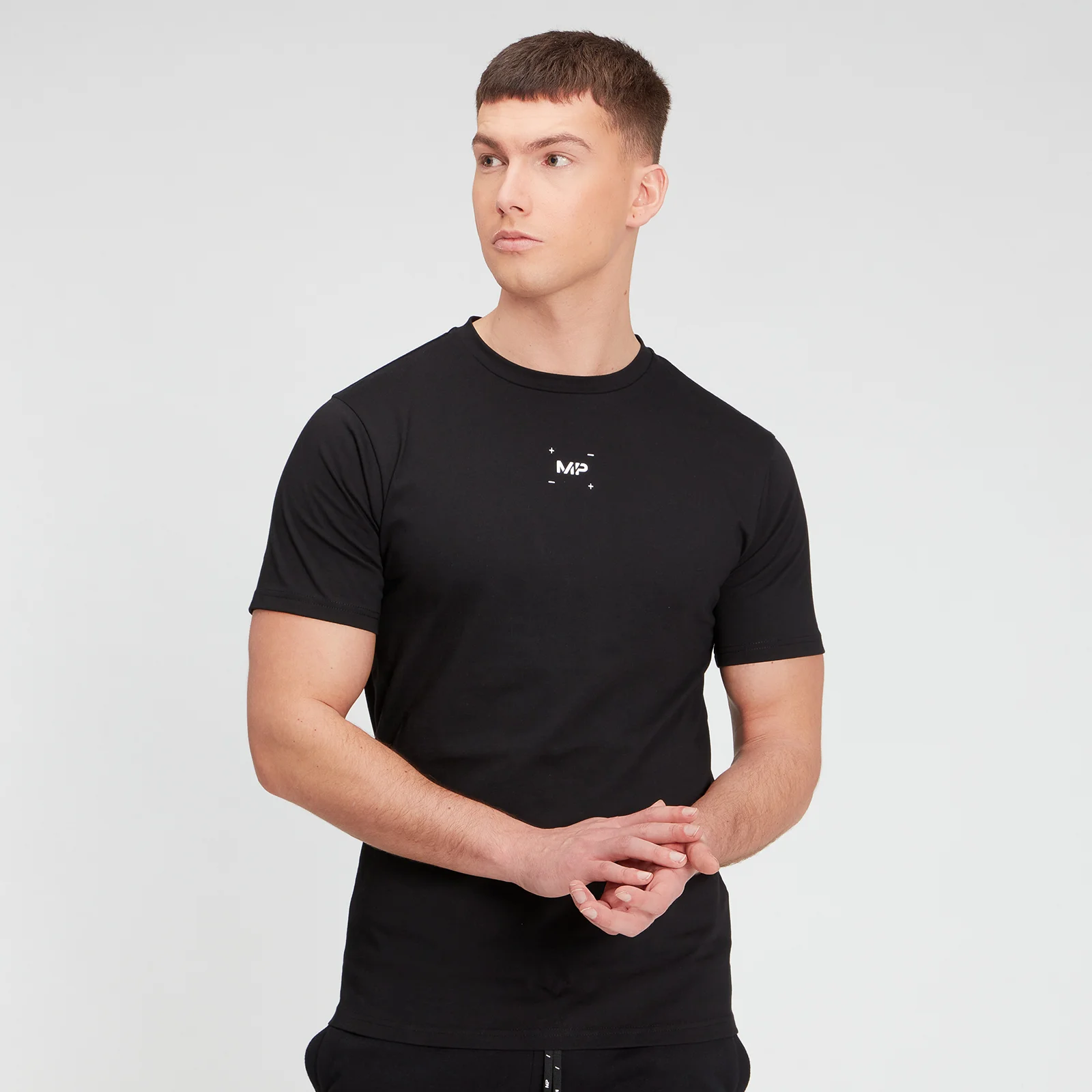 MP Men's Central Graphic Short Sleeve T-Shirt - Black - XXS 이미지 1