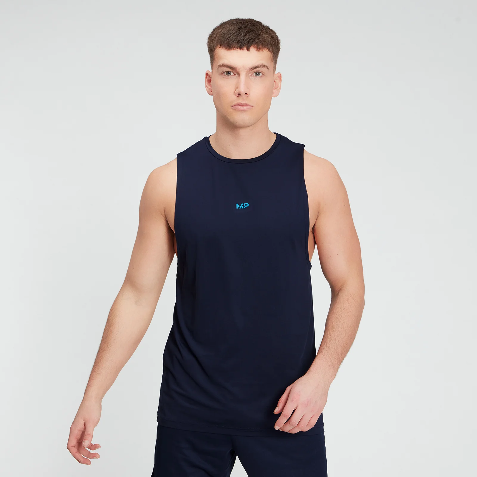 MP Men's Graphic Training Tank - Navy - XXS 이미지 1