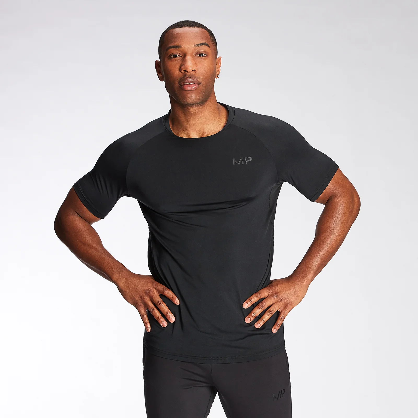 MP Men's Agility Short Sleeve T-Shirt - Black - XXS 이미지 1