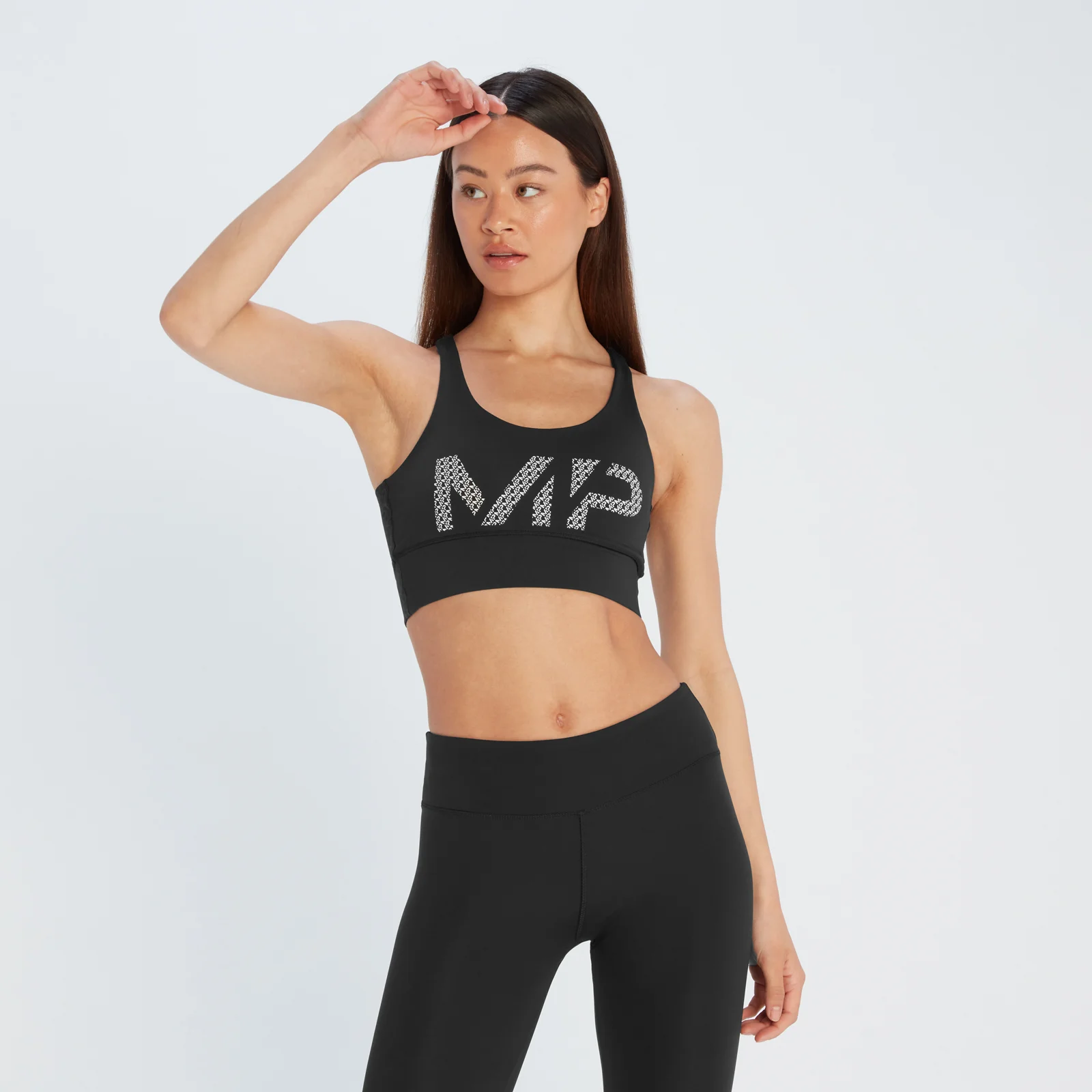 MP Women's Printed Training Bra - Black - XXS 이미지 1