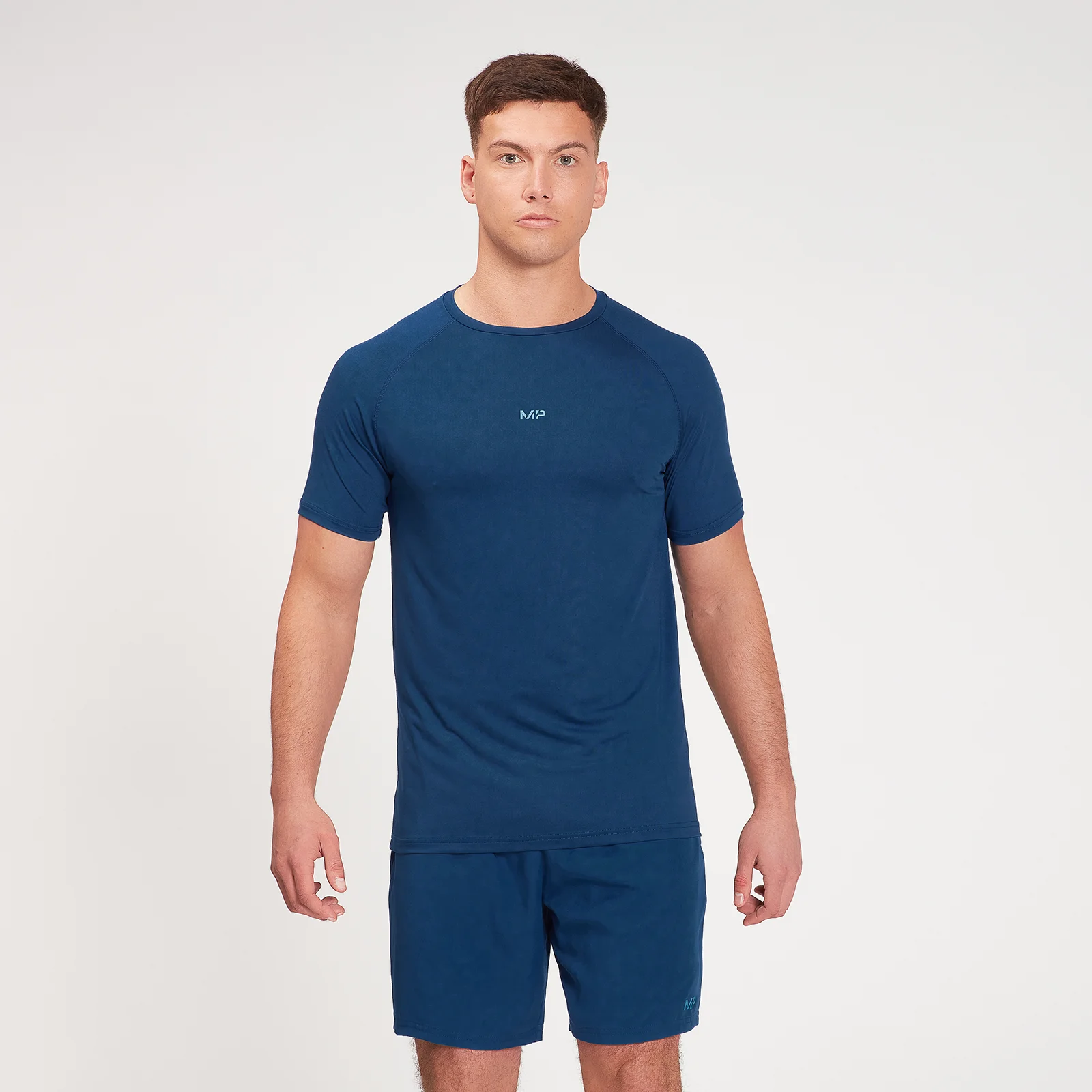 MP Men's Fade Graphic Training Short Sleeve T-Shirt - Dark Blue - XXS 이미지 1