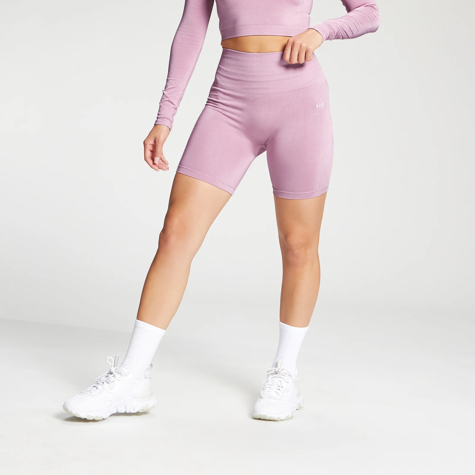 MP Women's Limited Edition Shape Seamless Cycling Shorts - Pink - XXS 이미지 1