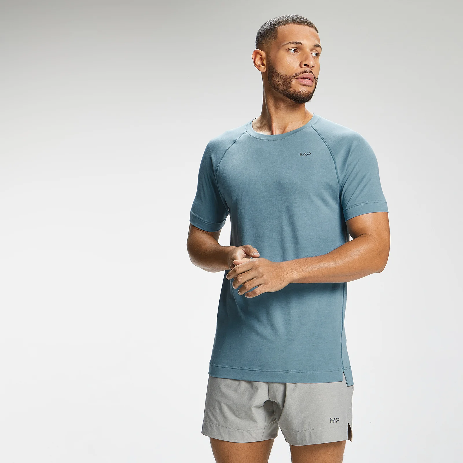 MP Men's Composure Short Sleeve T-Shirt - Storm Blue - XXS 이미지 1