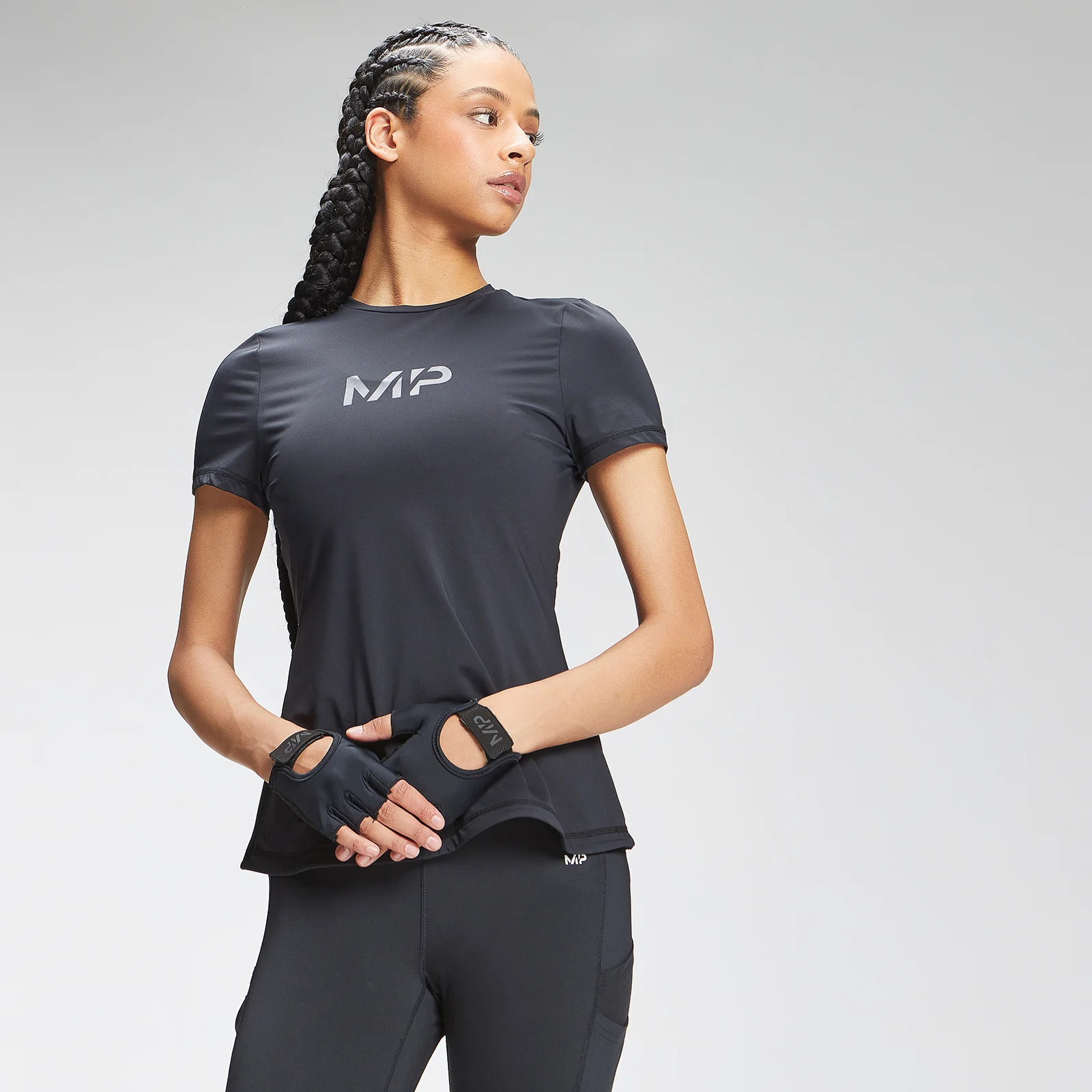 MP Women's Tempo Short Sleeve Top - Black - XXS 이미지 1