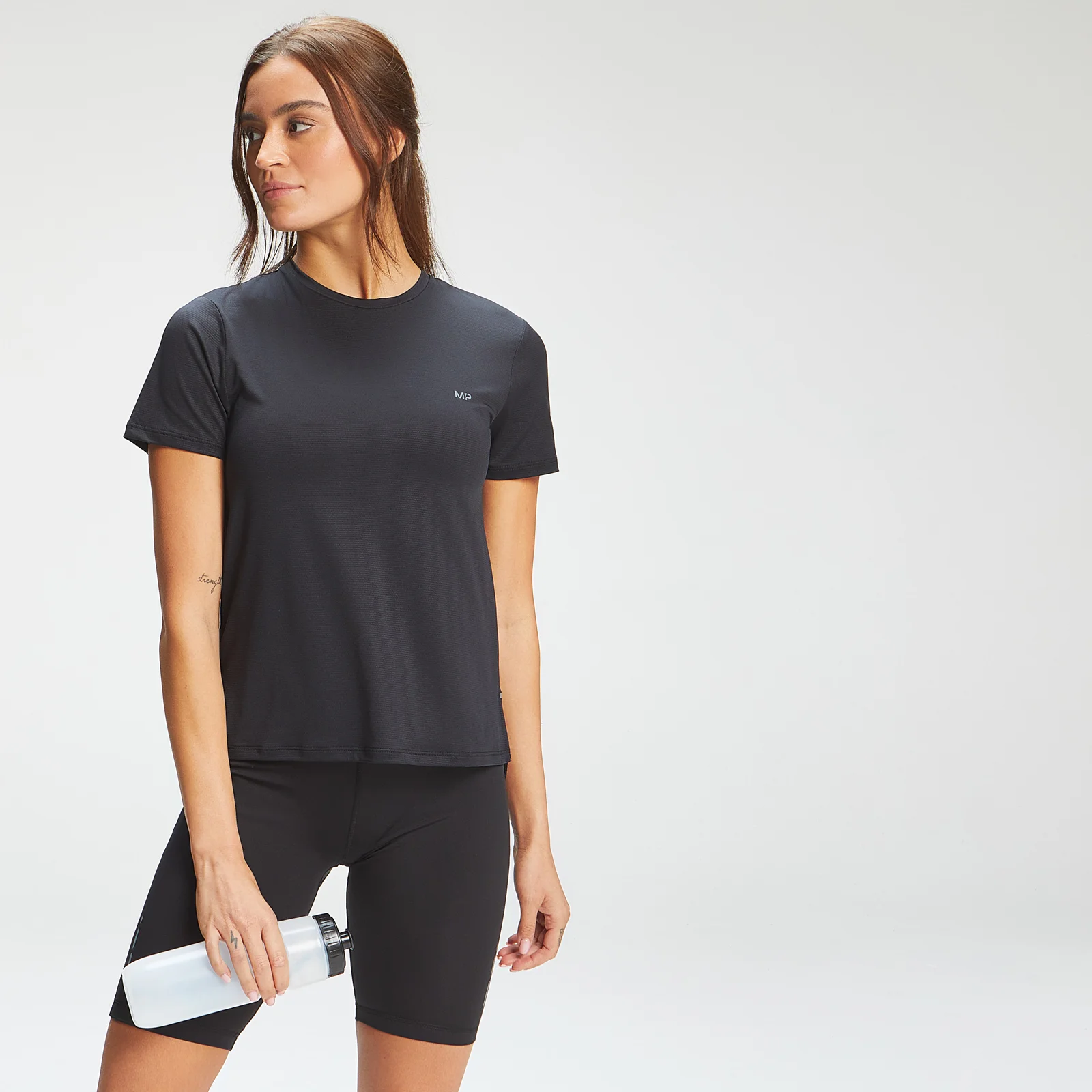 MP Women's Power Ultra Split Back T-Shirt - Black - XXS 이미지 1