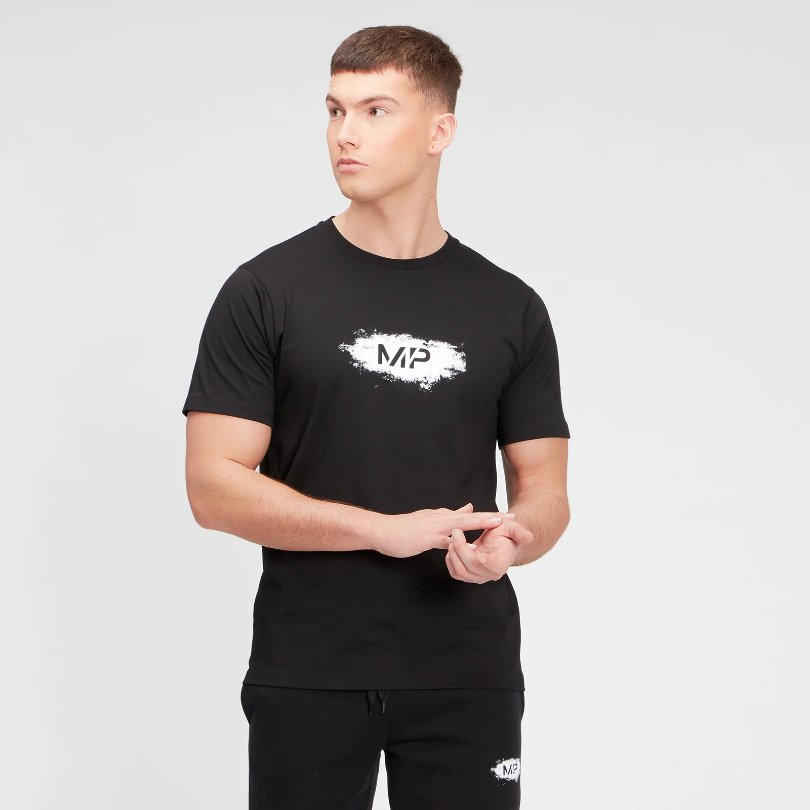 MP Men's Chalk Graphic Short Sleeve T-Shirt - Black - XXS 이미지 1