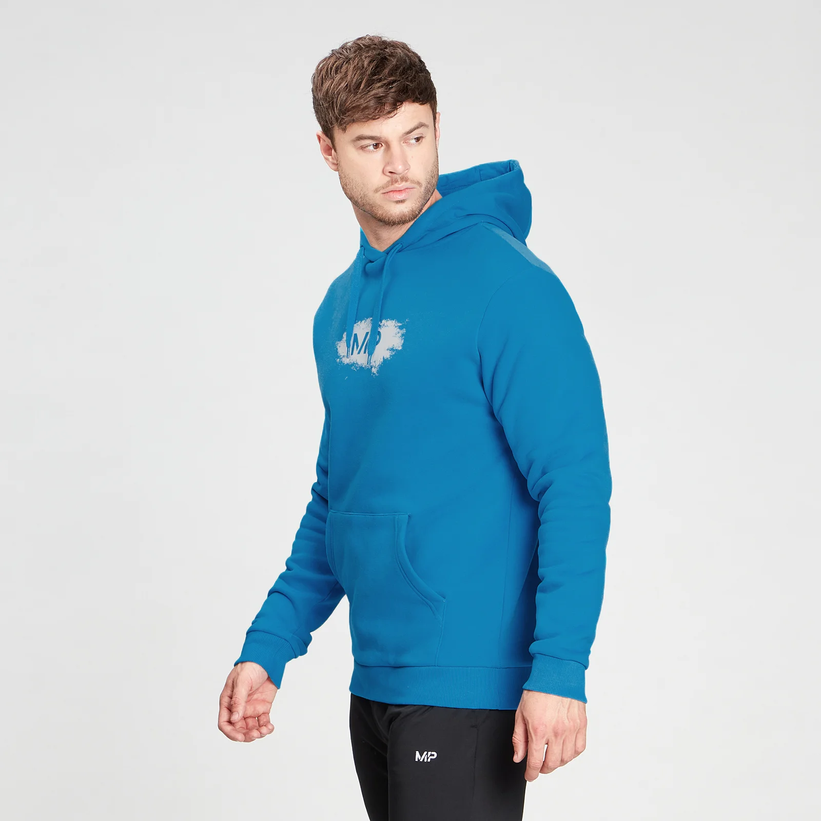 MP Men's Chalk Graphic Hoodie - Aqua - XXS 이미지 1