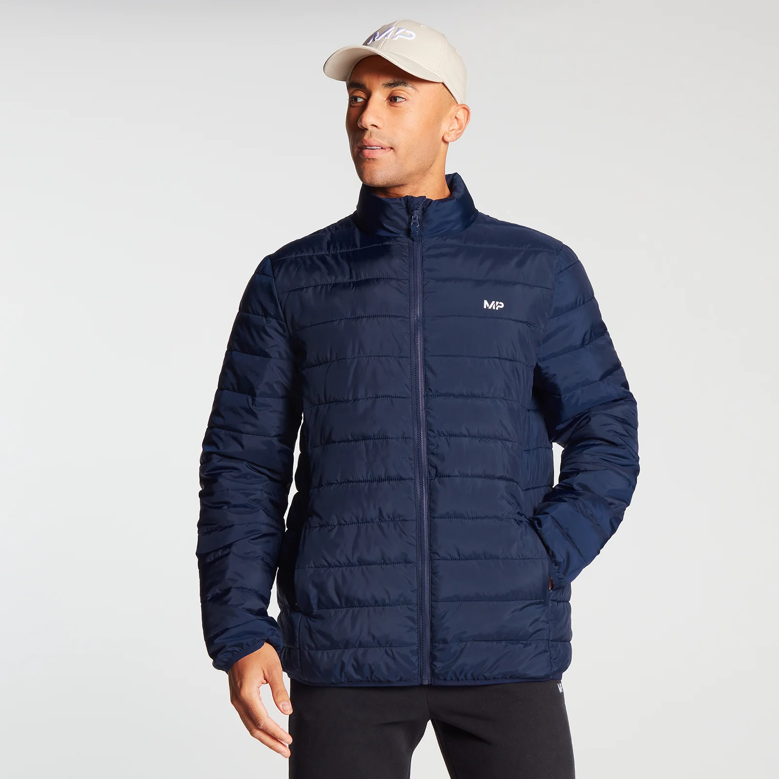 MP Men's Lightweight Packable Puffer Jacket - Navy - XXS 이미지 1