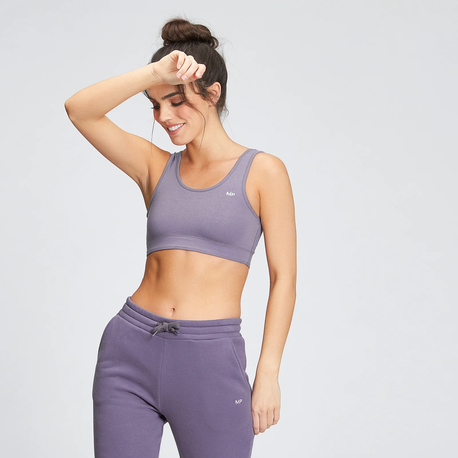 MP Women's Rest Day Wide Strap Sports Bra - Smokey Purple - XXS 이미지 1