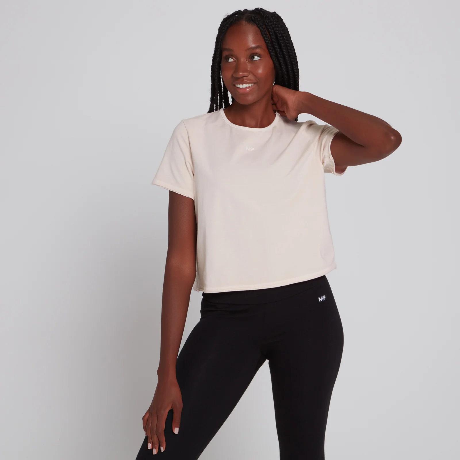 MP Women's Training Cropped T-Shirt - Light Pink - XXS 이미지 1