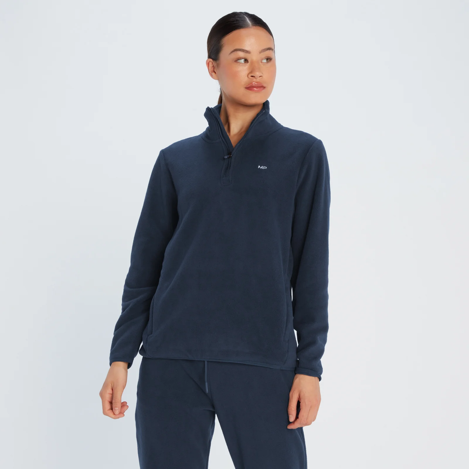 MP Women's Rest Day 1/4 Zip Fleece - Navy - XXS 이미지 1