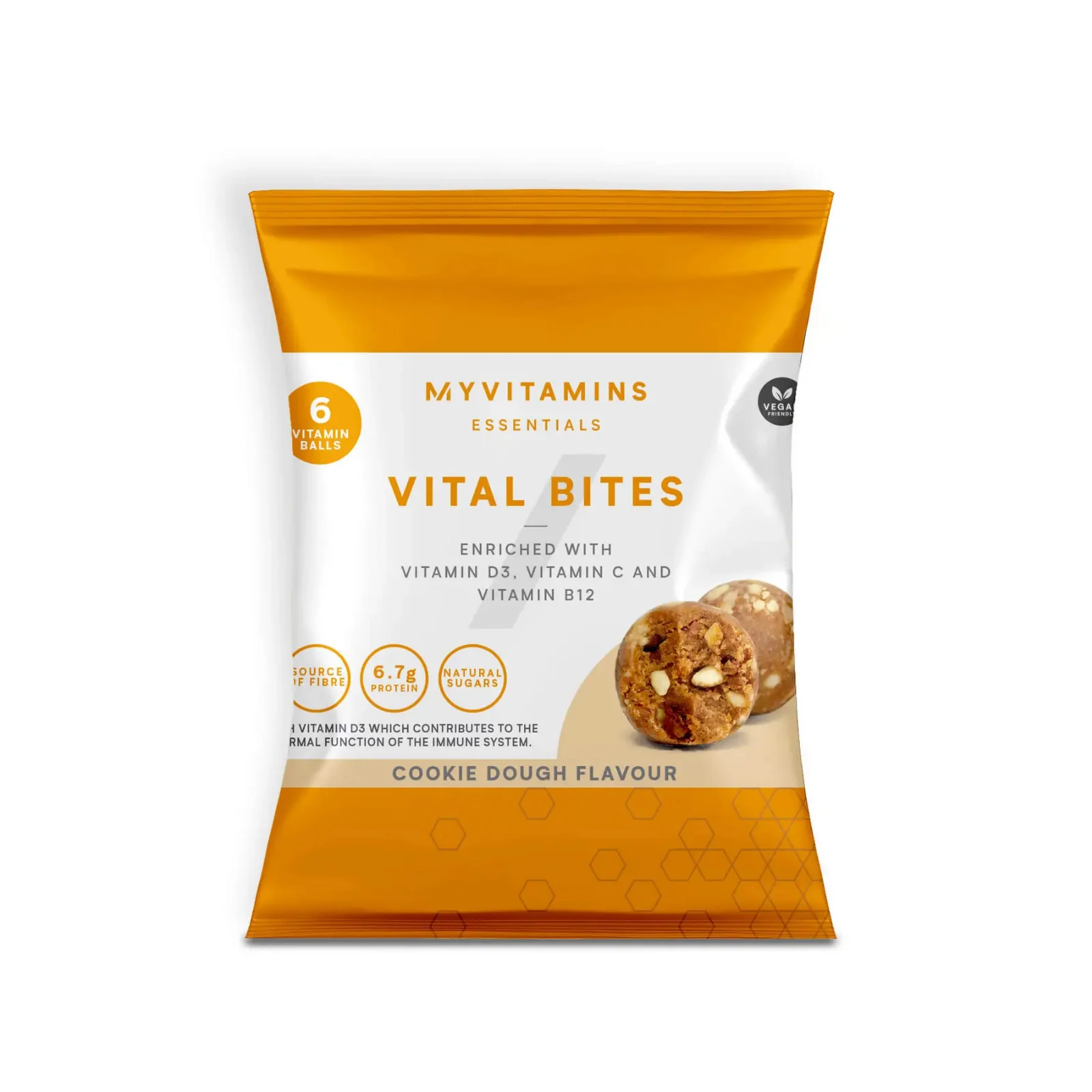 Myvitamins Vital Bites (Sample) - 45g - Cookie Dough  이미지 1