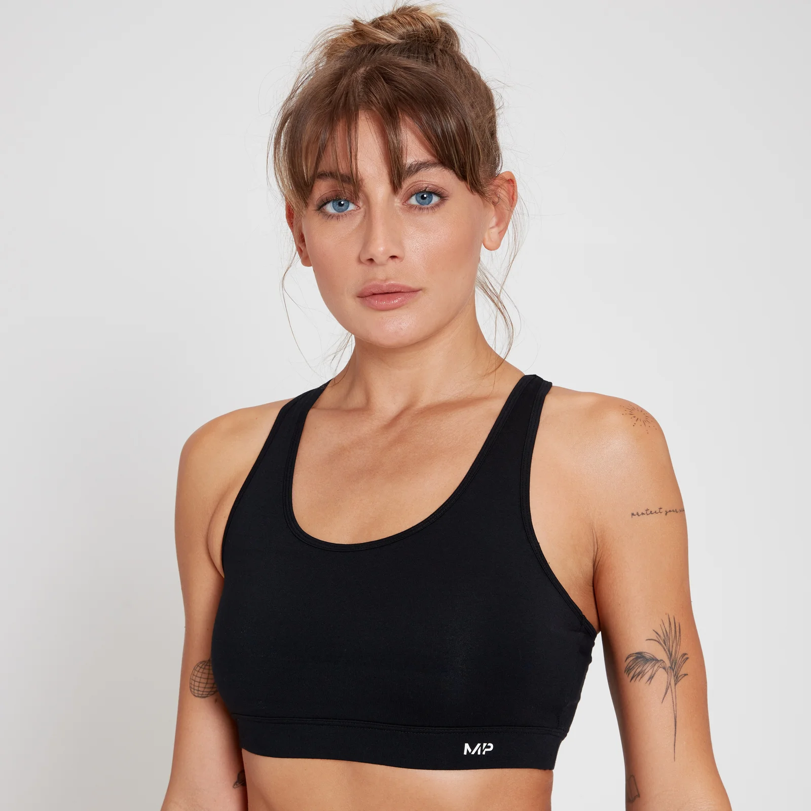 MP Women's Cotton Bralette - Black - XS 이미지 1