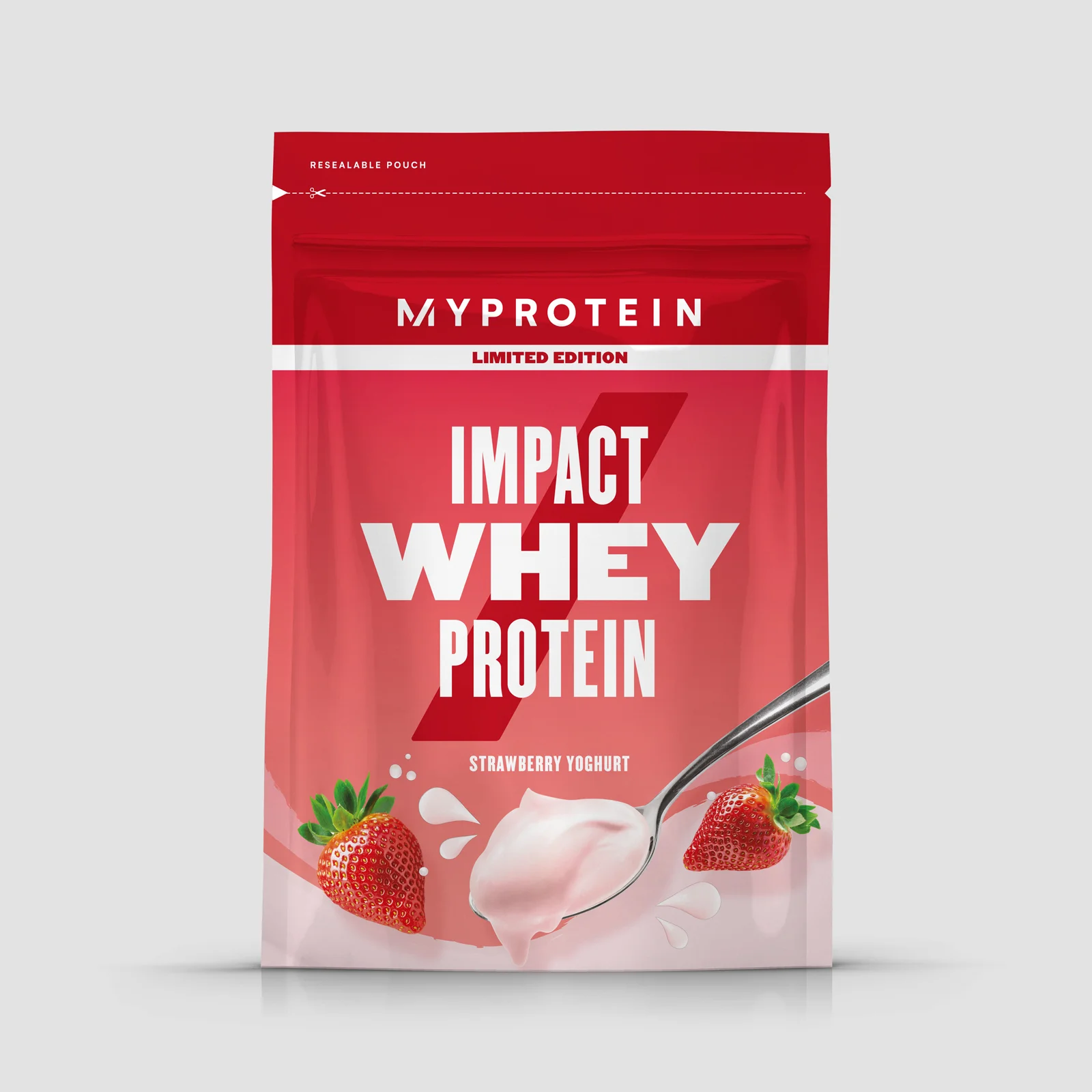 한정판 임팩트 웨이 프로틴 - 스트로베리 요거트 - 1kg - 스트로베리 요거트 이미지 1