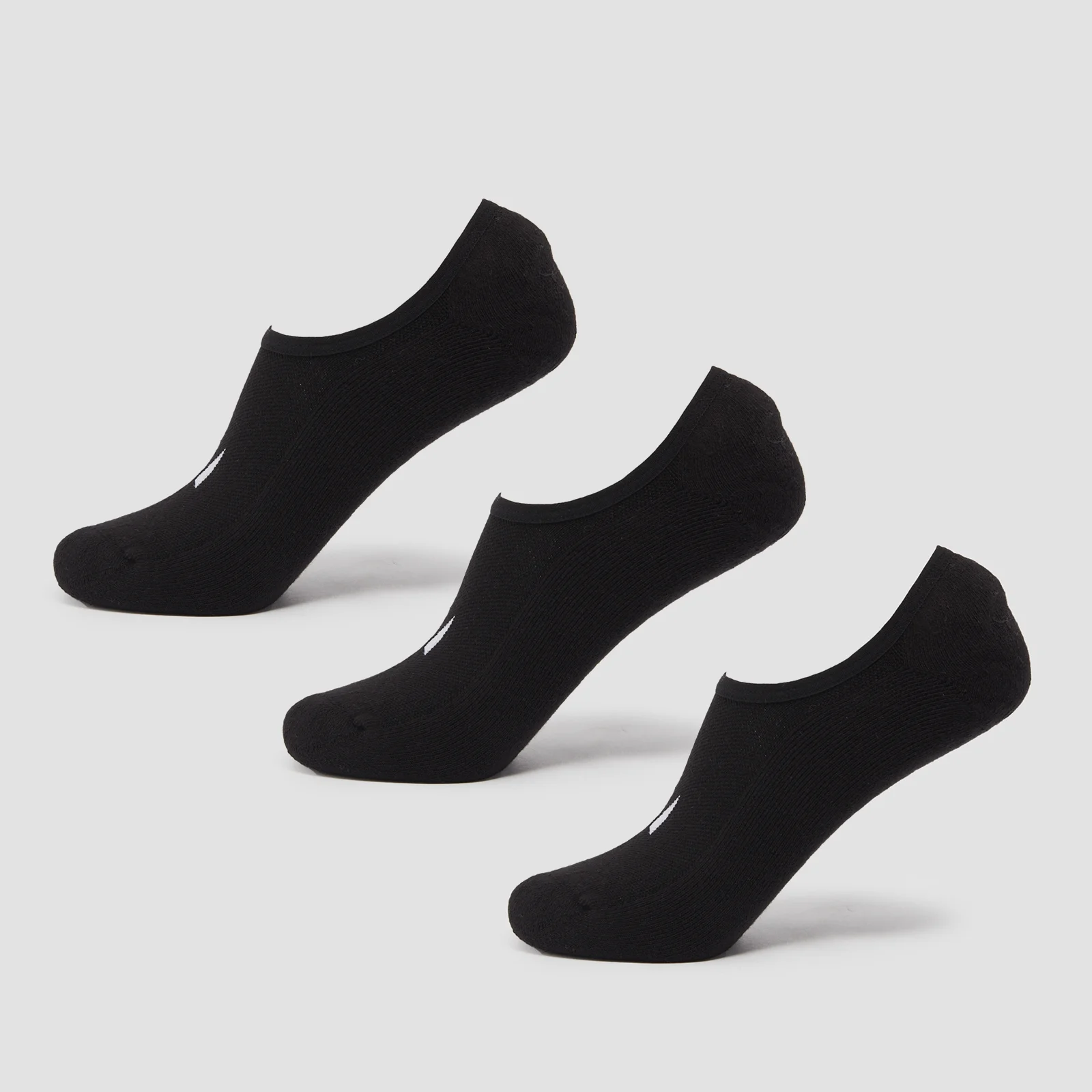 MP Unisex Invisible Socks (3 Pack) - Black - UK 2-5 이미지 1