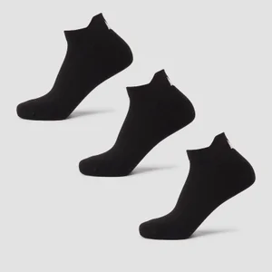 MP 유니섹스 트레이너 양말(3팩) - 블랙 - Size UK 6-8