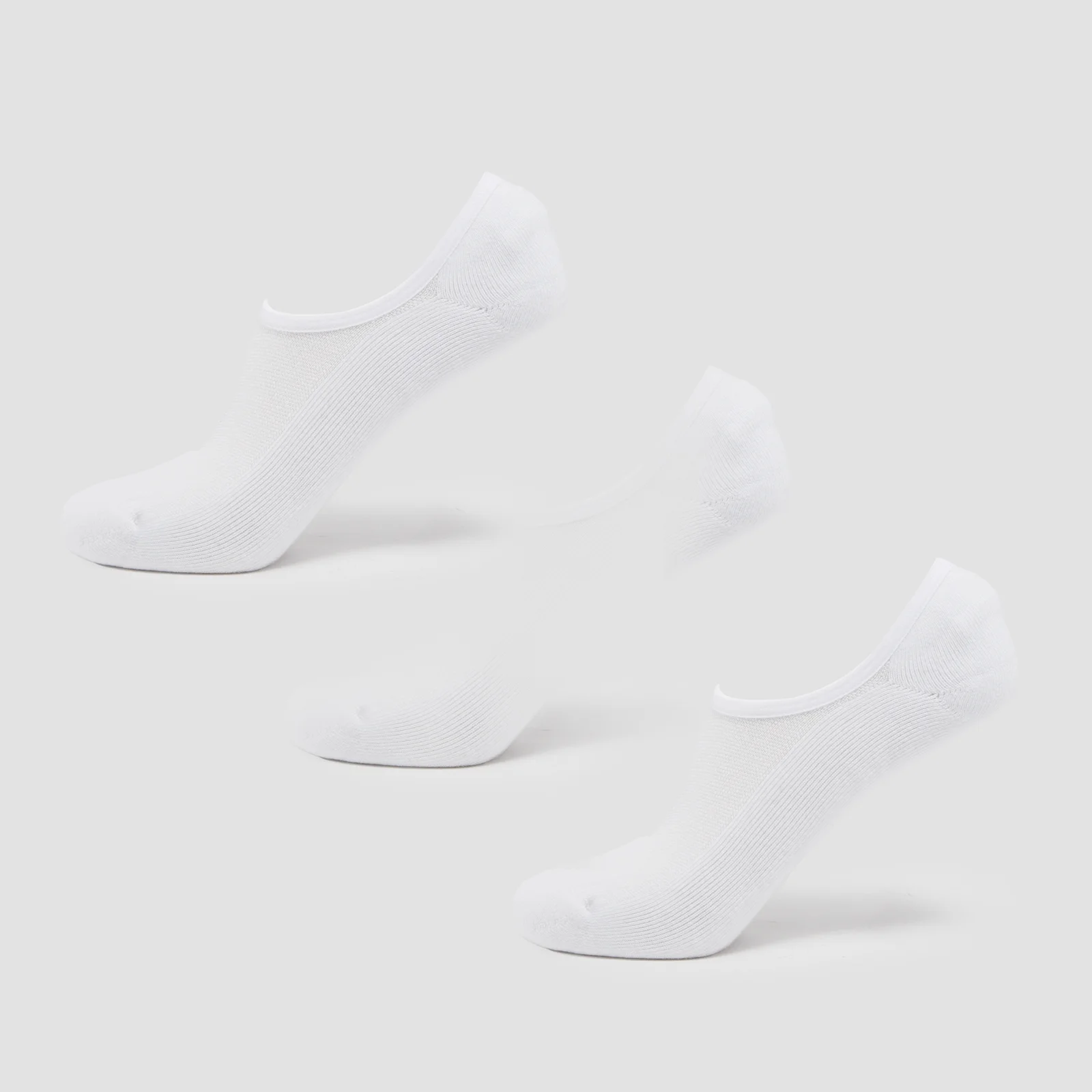 MP Unisex Invisible Socks (3 Pack) - White - UK 6-8 이미지 1