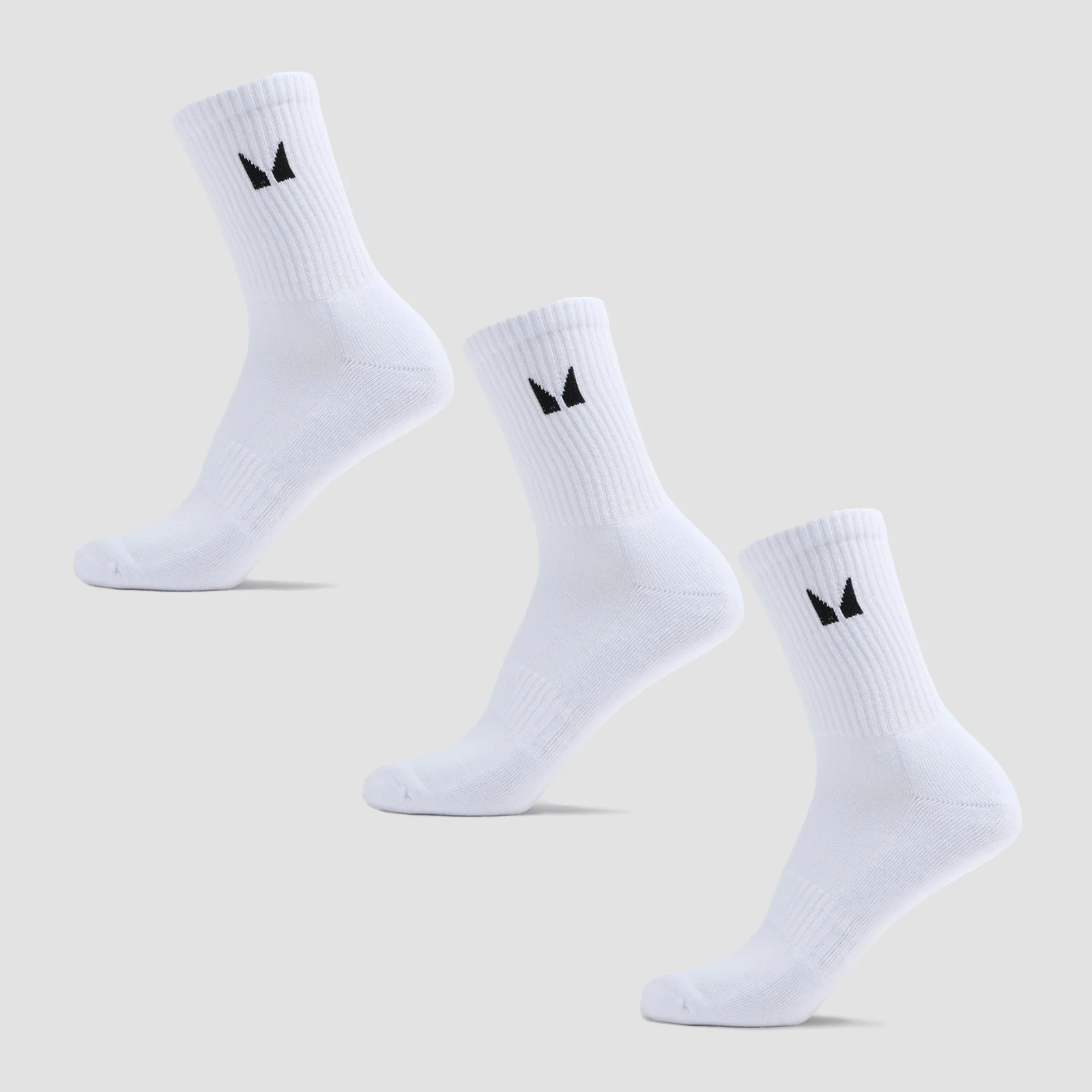 MP Unisex Crew Socks (3 Pack) - White - UK 9-11 이미지 1