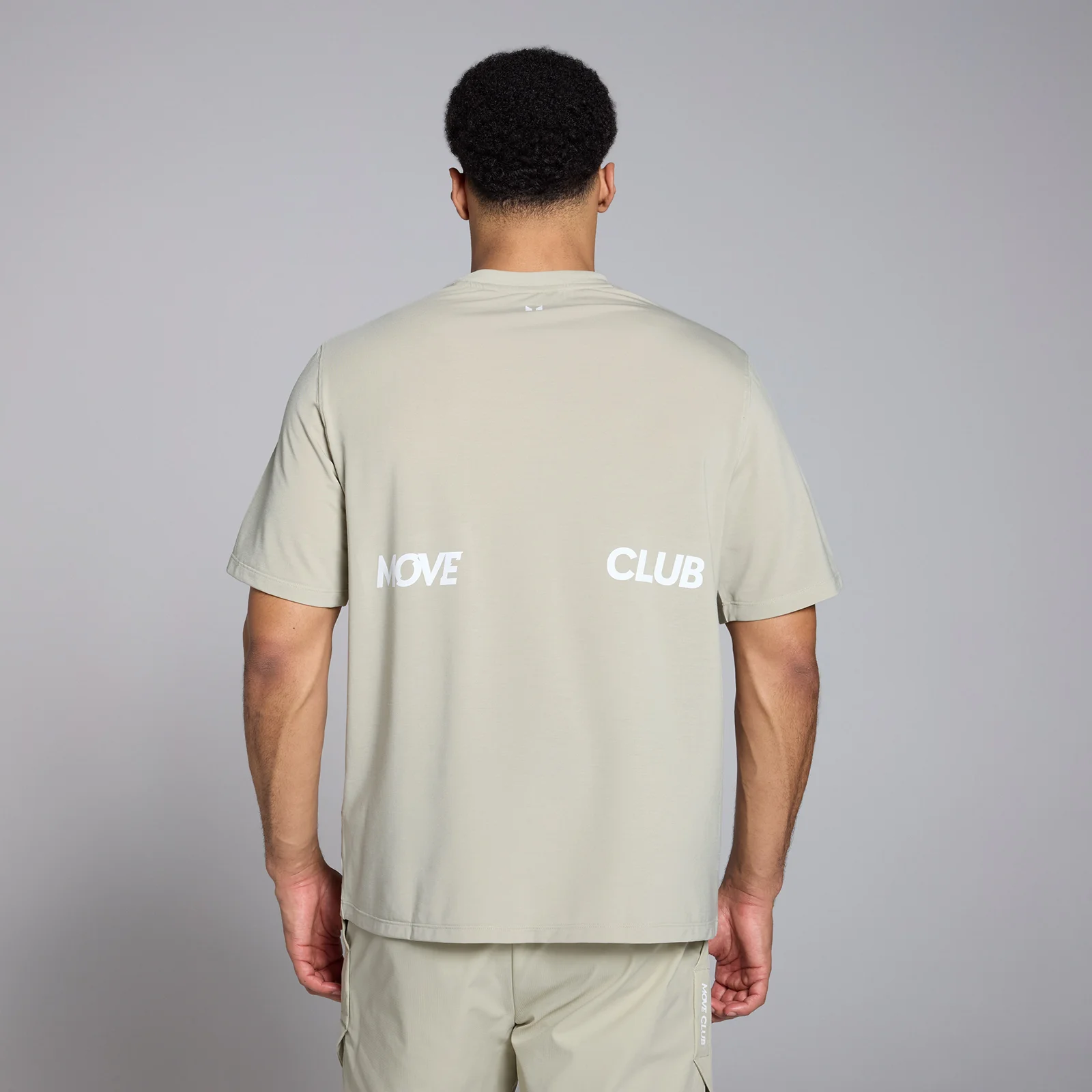 MP 남성용 템포 그래픽 오버사이즈 티셔츠 - 솔트 그레이 - XS 이미지 1