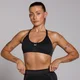 MP 여성용 템포 심리스 하이브리드 스포츠 브라 - 블랙