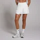 MP 여성용 템포 비대칭 플리츠 스코트 - 화이트