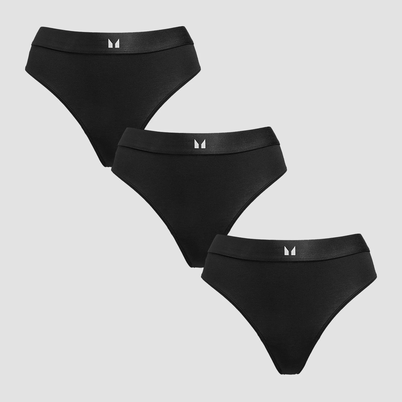 MP Women's Mid Rise Bikini Brief (3 Pack) - Black - XL 이미지 1