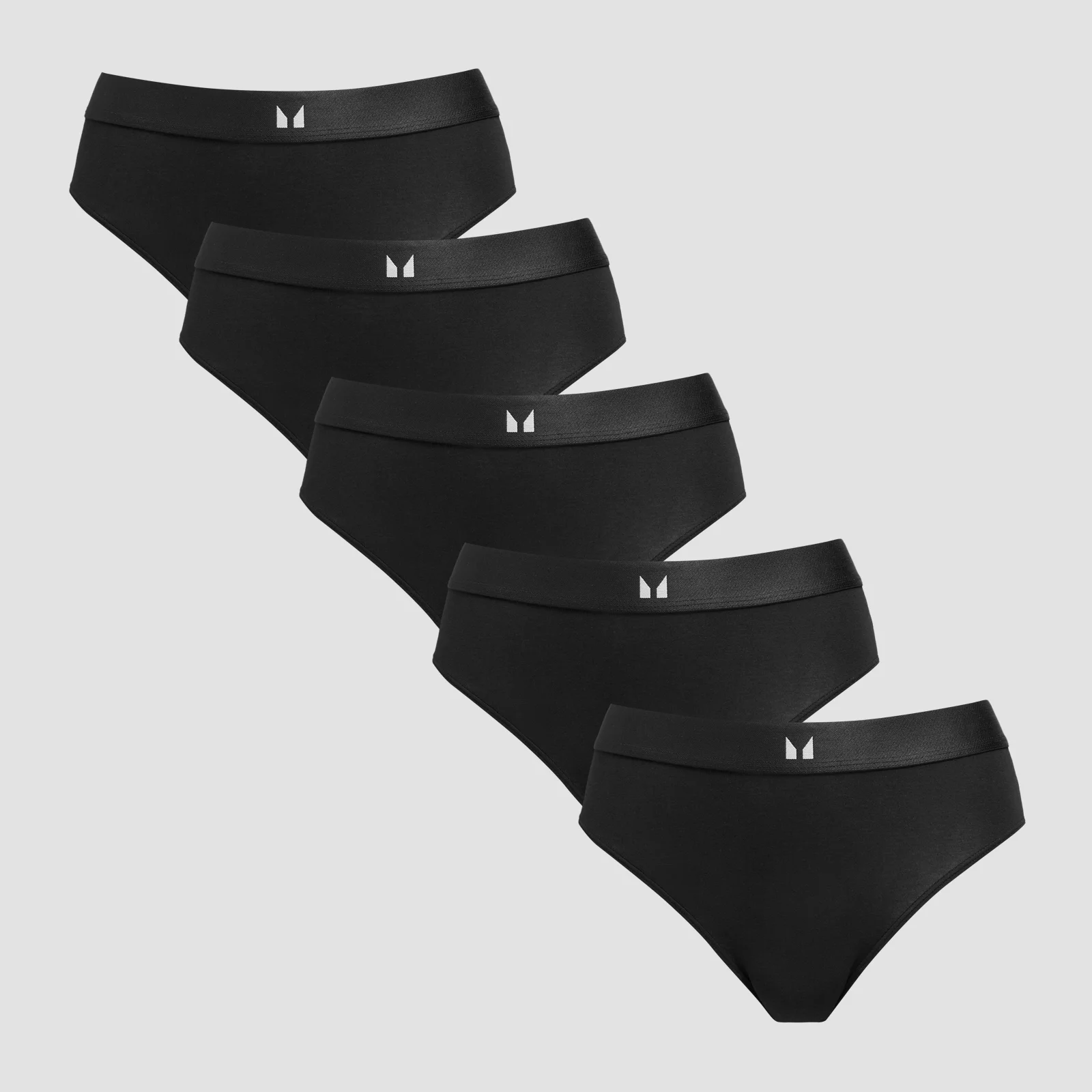 MP Women's Mid Rise Bikini Brief (5 Pack) - Black - XL 이미지 1