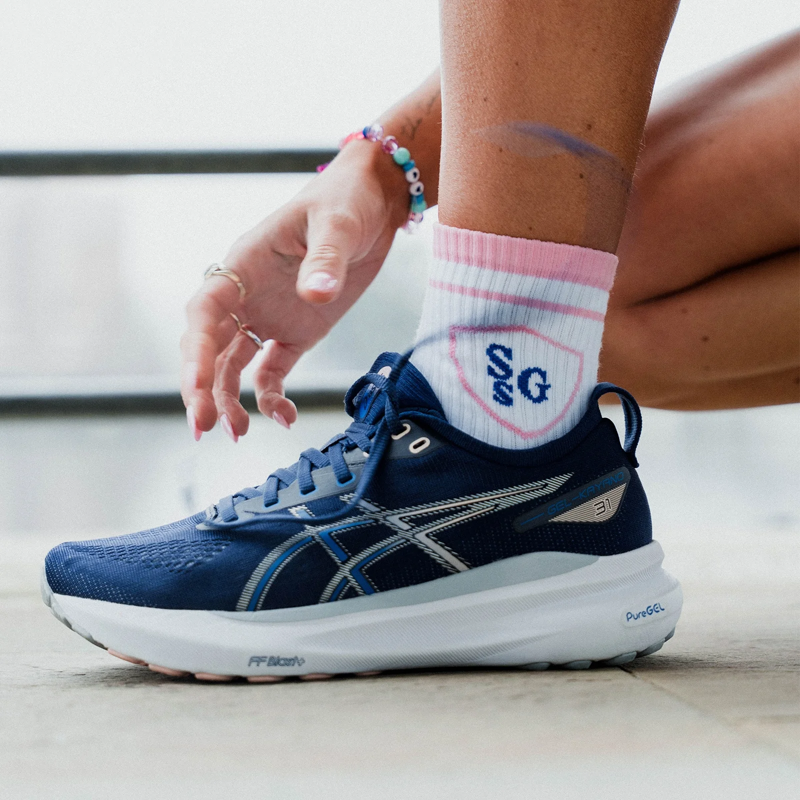 MP 스트롱 걸 소사이어티 크루 양말(1팩) - 화이트 - UK 2-5 이미지 1